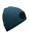 Strickmütze mit rundem Patch - individuell bedruckt